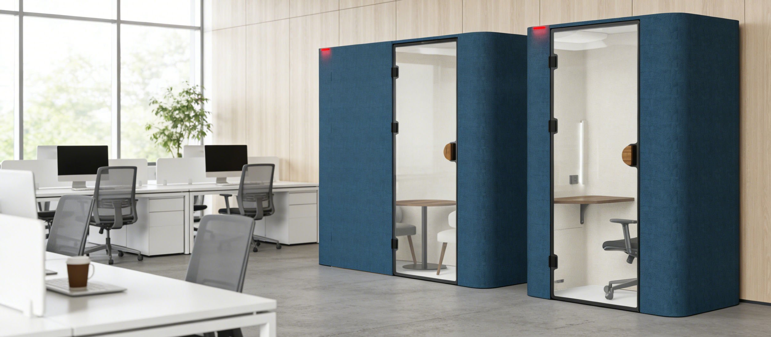 FlexPod M1 acoustic office pod in a Malaysian workspace setting
